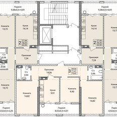 Квартира 75,4 м², 3-комнатная - изображение 2