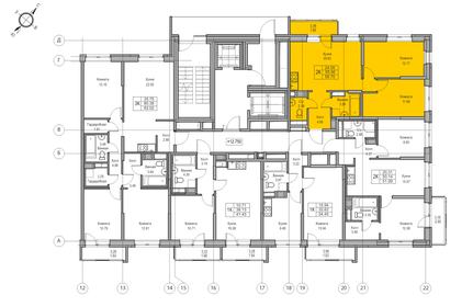 53,9 м², 2-комнатная квартира 9 344 016 ₽ - изображение 78