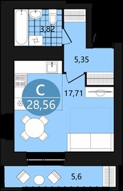 Квартира 28,6 м², 1-комнатная - изображение 2