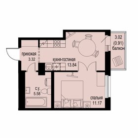 33,7 м², 1-комнатная квартира 4 400 000 ₽ - изображение 65