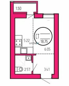 Квартира 20,9 м², 1-комнатная - изображение 1