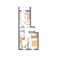 Квартира 65 м², 2-комнатная - изображение 5