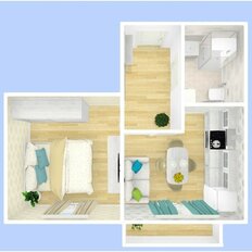 Квартира 32,9 м², 1-комнатные - изображение 3