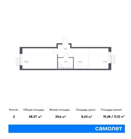 48,4 м², 1-комнатная квартира 8 347 182 ₽ - изображение 6