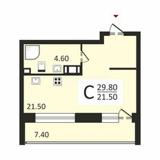 Квартира 29,8 м², студия - изображение 2