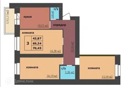 72,8 м², 3-комнатная квартира 5 500 000 ₽ - изображение 62