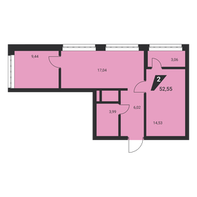 64 м², 3-комнатная квартира 7 350 000 ₽ - изображение 76