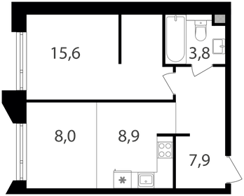 43,7 м², 1-комнатная квартира 20 241 840 ₽ - изображение 35