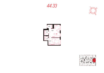 45,2 м², 2-комнатная квартира 4 050 000 ₽ - изображение 83