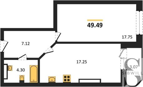 46,9 м², 2-комнатная квартира 6 250 000 ₽ - изображение 44