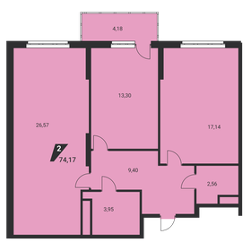 73,9 м², 2-комнатная квартира 10 823 921 ₽ - изображение 51