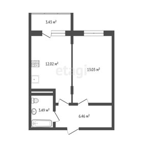 Квартира 36 м², 1-комнатная - изображение 1