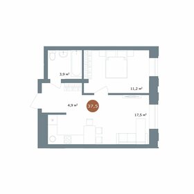 43,3 м², 2-комнатная квартира 4 160 000 ₽ - изображение 71