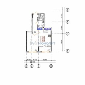 25,5 м², квартира-студия 8 650 000 ₽ - изображение 68