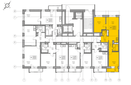 Квартира 53,8 м², 2-комнатная - изображение 2