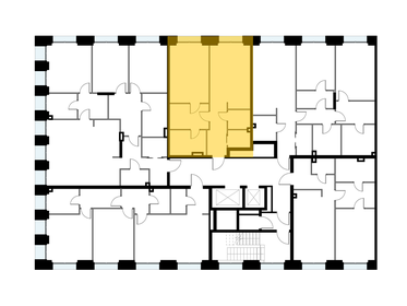 70,4 м², 2-комнатная квартира 61 170 000 ₽ - изображение 15