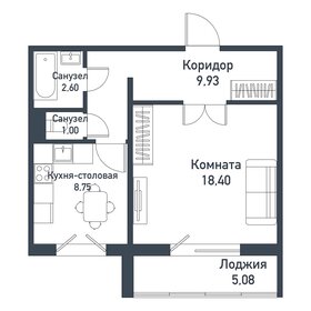 39,9 м², 1-комнатная квартира 5 500 000 ₽ - изображение 101