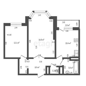 Квартира 54,6 м², 2-комнатная - изображение 1