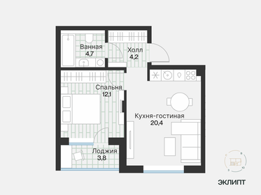 43,2 м², 1-комнатная квартира 5 940 000 ₽ - изображение 34