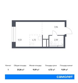21,3 м², квартира-студия 5 300 000 ₽ - изображение 79
