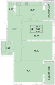 80,9 м², 3-комнатная квартира 8 502 590 ₽ - изображение 19