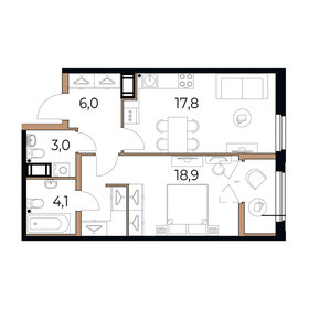 50,6 м², 1-комнатная квартира 7 843 000 ₽ - изображение 24