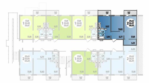 102 м², 3-комнатная квартира 6 100 000 ₽ - изображение 61