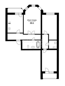 Квартира 88,6 м², 3-комнатная - изображение 1