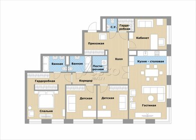 Квартира 135,8 м², 5-комнатная - изображение 1