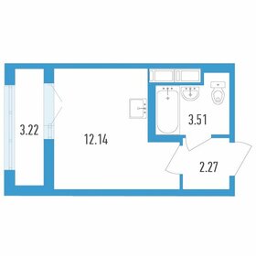 19,7 м², квартира-студия 3 448 575 ₽ - изображение 58