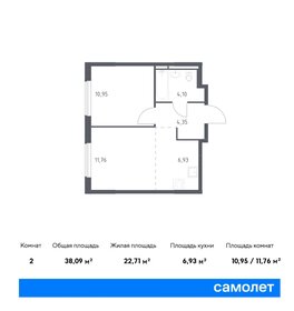 38 м², 1-комнатная квартира 7 400 000 ₽ - изображение 116