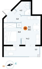 40,4 м², 1-комнатная квартира 7 070 000 ₽ - изображение 18