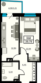 35 м², 1-комнатная квартира 5 200 000 ₽ - изображение 44