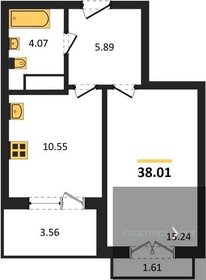 30,1 м², квартира-студия 3 400 000 ₽ - изображение 36