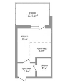 Квартира 26,1 м², 1-комнатная - изображение 1