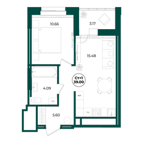 29,5 м², 1-комнатная квартира 2 350 000 ₽ - изображение 60