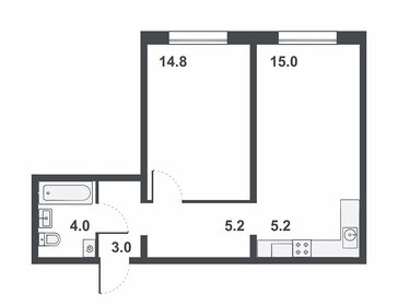 Квартира 47,2 м², 2-комнатная - изображение 1