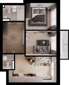 41,8 м², 2-комнатная квартира 5 180 000 ₽ - изображение 84