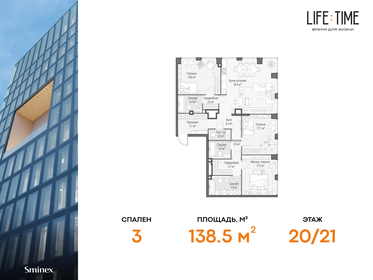 127 м², 3-комнатная квартира 145 000 000 ₽ - изображение 104