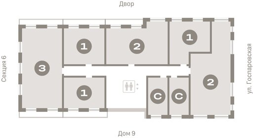 59,1 м², 2-комнатная квартира 7 600 000 ₽ - изображение 147