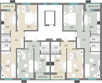 78,1 м², 4-комнатная квартира 6 500 000 ₽ - изображение 71