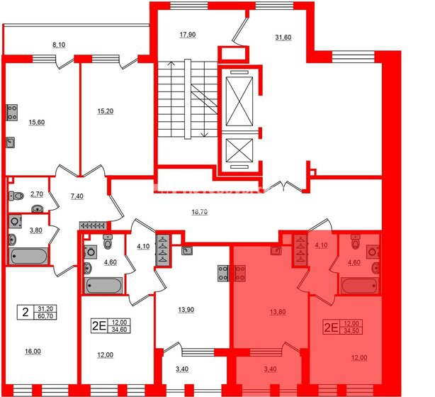 34,5 м², 1-комнатная квартира 10 500 000 ₽ - изображение 11