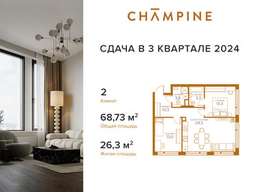 74,8 м², 3-комнатная квартира 41 035 000 ₽ - изображение 48