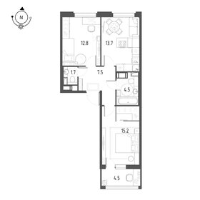 55,2 м², 2-комнатная квартира 3 890 000 ₽ - изображение 112