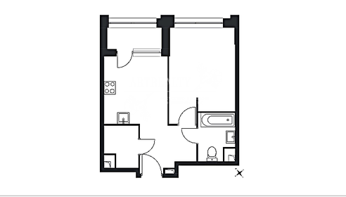 Квартира 36,6 м², 1-комнатная - изображение 1