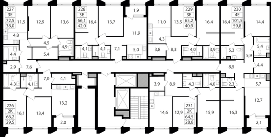 44,3 м², 2-комнатная квартира 20 199 990 ₽ - изображение 83