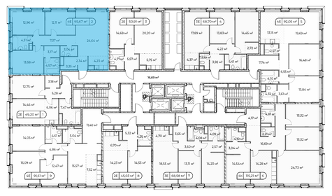 95,8 м², 3-комнатная квартира 58 630 000 ₽ - изображение 31