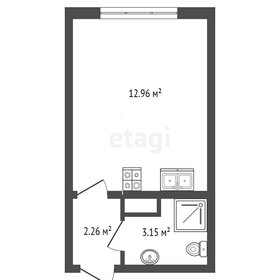 Квартира 18,4 м², студия - изображение 3