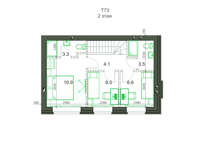 Квартира 71,2 м², 3-комнатная - изображение 2