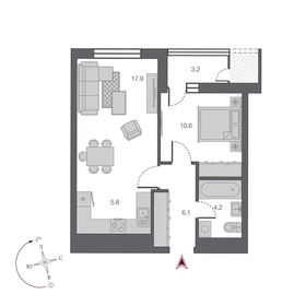 51 м², 2-комнатная квартира 5 600 000 ₽ - изображение 100